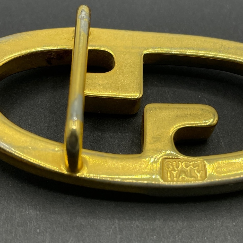 Vintage Gucci Belt Buckle 2 Tone Unisex - Picture 5 of 6